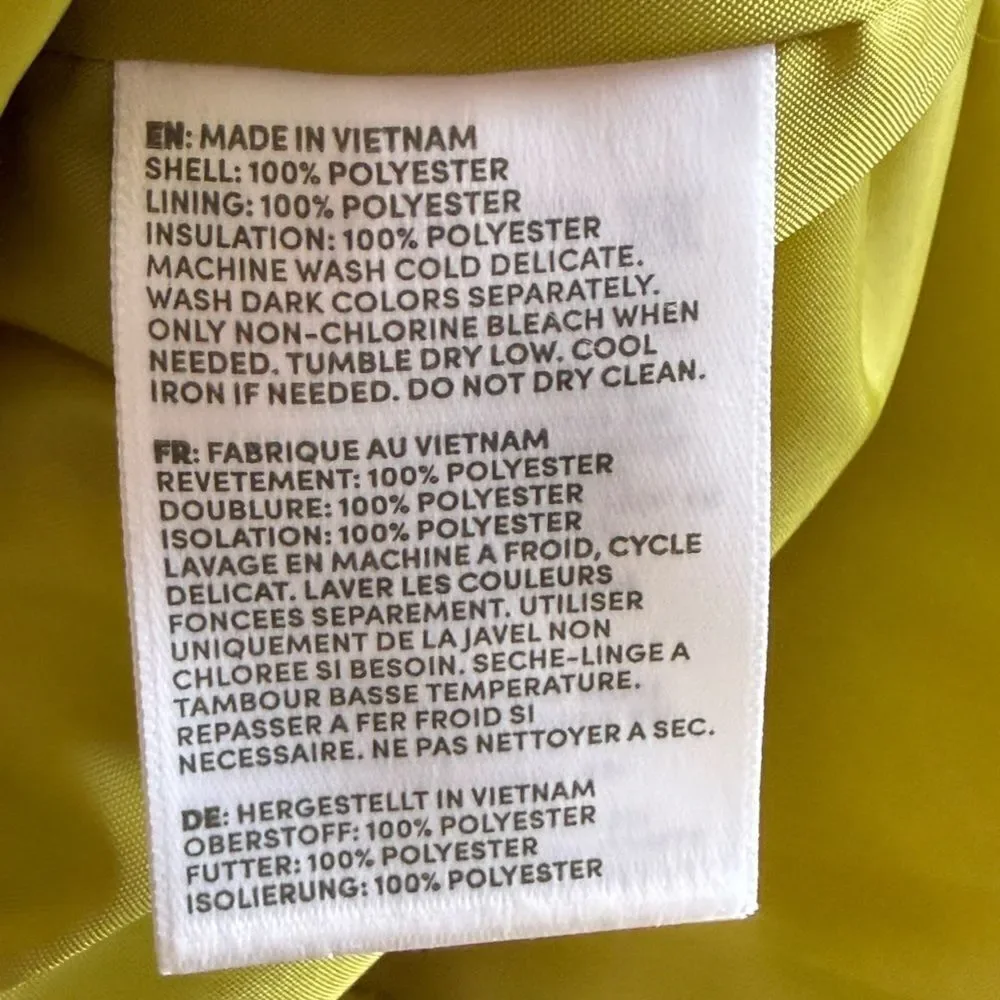 Lands’ End Featherfree Insulated Vest Green Large NWT IN PACKAGE